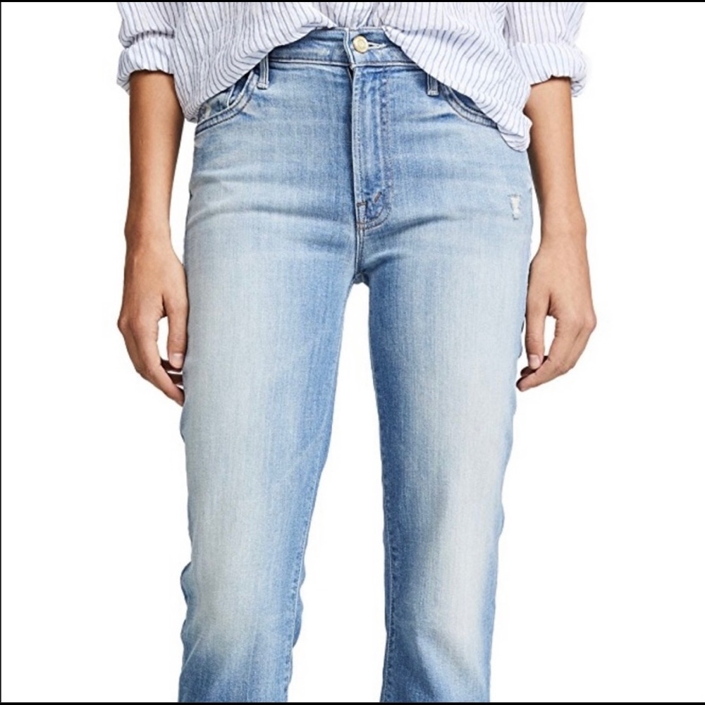 Mother Insider Crop Step Fray Jeans 27